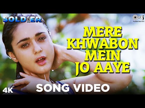 Mere Khwabon Mein Jo Aaye | Alka Yagnik | Bobby Deol | Preity Zinta | Soldier Movie| 90s Hindi Song