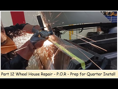 1963 Impala SS Convertible Part 12 Quarter Panel Install Repair, Prep, P O R 15 DIY Auto Restoration