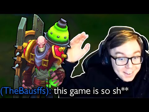 TheBausffs plays Singed against a SION MAIN and gets TILTED