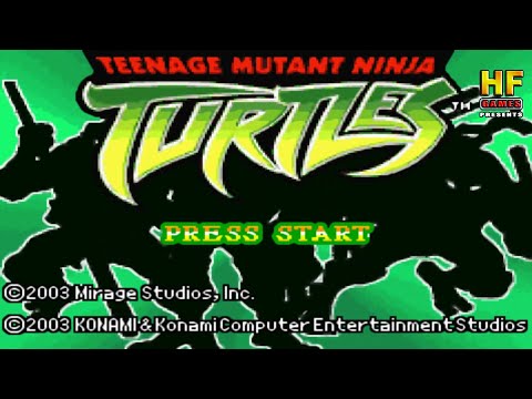 TMNT / Teenage Mutant Ninja Turtles 100%. Hard Mode. GBA [No Damage Walkthrough (All Crystals 20)]