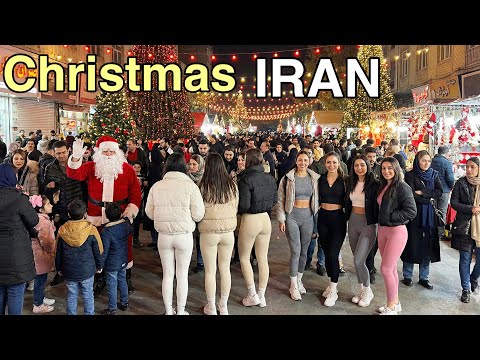 IRAN 🇮🇷 Christmas in Tehran | Lights, Crowds & Pure Holiday Magic