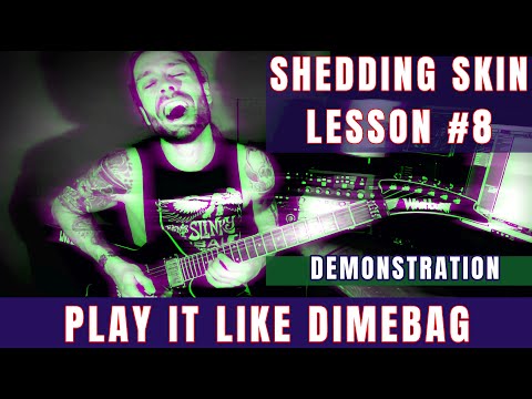 'PLAY IT LIKE DIMEBAG' #8 / PANTERA SHEDDING SKIN solo lesson by Attila Voros (live demonstration)