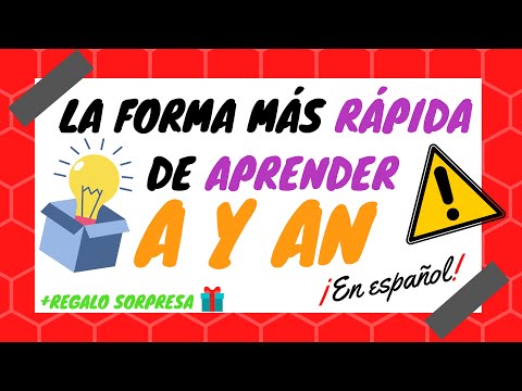 🔴 Cómo usar A y AN en INGLÉS - INGLÉS en 123 ✏️