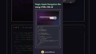 Magic Apple Navigation Bar Using HTML CSS & JavaScript | CodeMinds