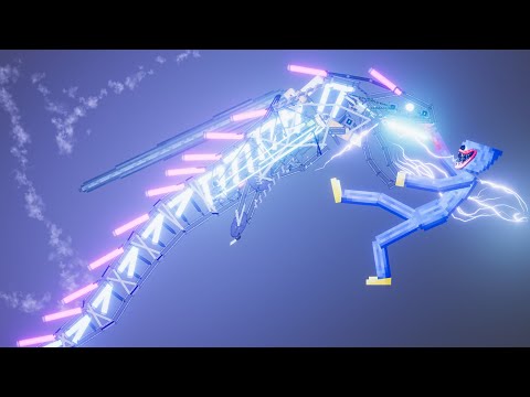 ELECTRO DRAGON vs Huggy Wuggy ( Poppy Playtime ) - People Playground 1.22.2