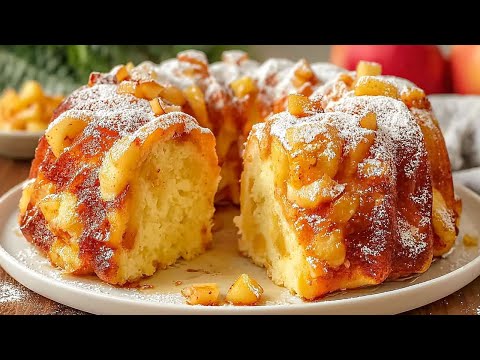 Grandma's Secret Apple Cake in 5 Minutes! Super Soft and Melts Instantly!