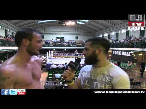 Flave interviews Miles Shinkwin after his win over Mitch Mitchell