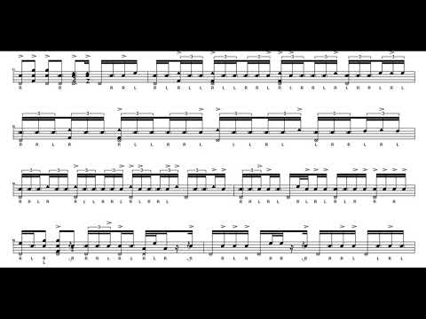 Dave Weckl's  "Free Video"  Latin solo video transcription