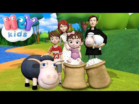 Bä Bä Vita Lamm 🐑 Barnsånger på Svenska | HeyKids