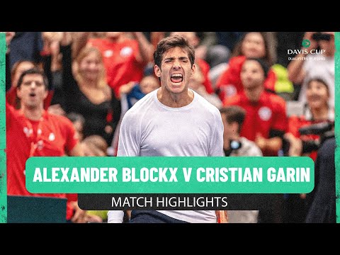 Alexander Blockx v Cristian Garin | Belgium v Chile | 2025 Davis Cup Qualifiers Match Highlights