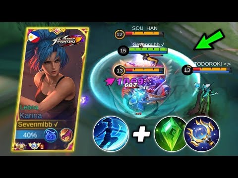 PERFECT BUILD KARINA!! DAMAGE HACK  IS HERE 🔥 MOBILE LEGEND BANG BANG