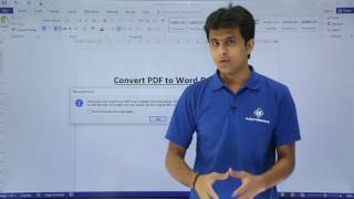 MS Word - Convert pdf to Word