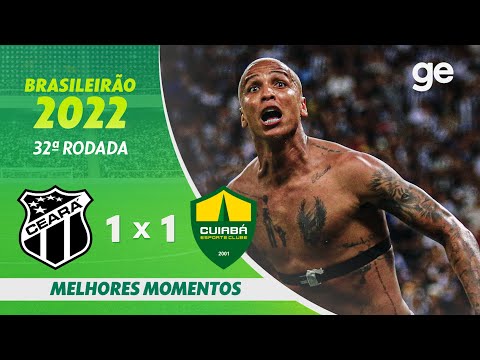 Gols e lances de Ceará x Cuiabá