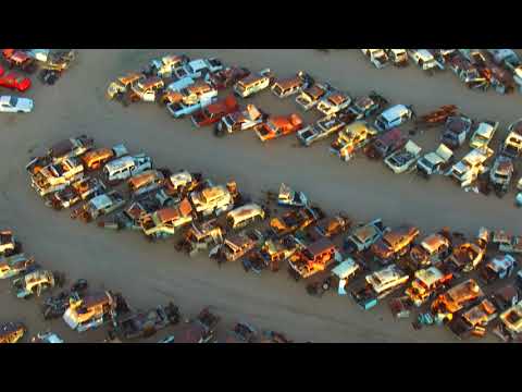 Desert Valley auto parts by Drone,, AZ junkyard 3