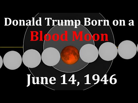 Coincidence 1: Donald Trump Born on Blood Moon on June 14, 1946