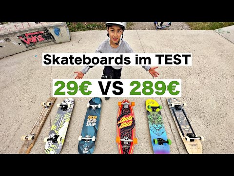 Skateboards tested and priced: €29 vs. €289