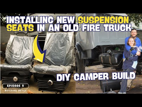 NEW Windows, Seats & Trim | Building Betsy - EPISODE 5 | DIY Camper Build