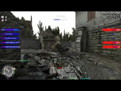 [CoD2] WiLD vs critical TOMORROWLAN2K15 Playoffs (mp_dawnville)