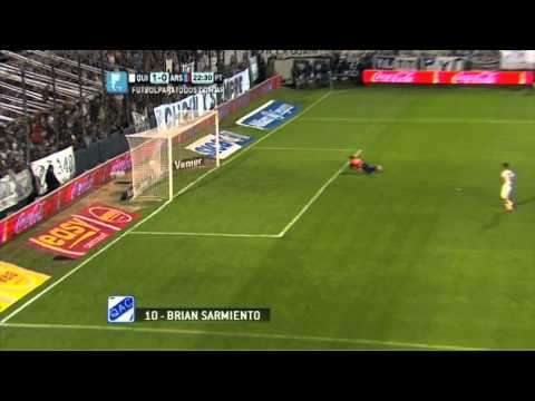 Gol de Sarmiento. Quilmes 1 - Arsenal 0. Fecha 6. Torneo Primera División 2014. Fútbol Para Todos