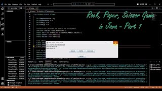 Programming in Java Rock Paper Scissors Game || Coder C || Part 1