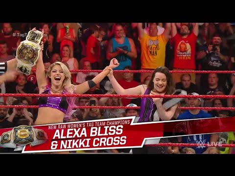 Kabuki Warriors Vs Alexa Bliss & Cross Vs Mandy & Deville Vs IIconics - WWE Raw 05/08/2019 (Español)