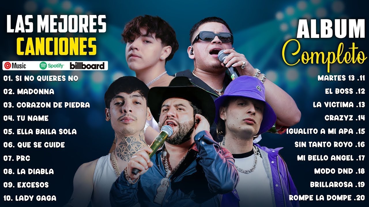 Luis R Conriquez, Natanael Cano, Xavi, Fuerza Regida, Peso Pluma Mix 2024 - Las Mejores Canciones