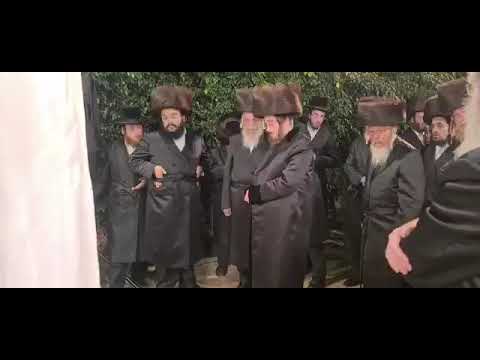 Sadigura Rebbe At A Cousin's Chupa - Kislev 5783