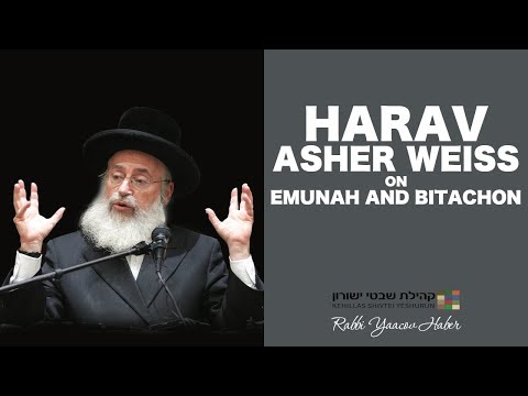 Harav Asher Weiss | Emunah And Bitachon | Kehillas Shivtei Yeshurun, Ramat Beit Shemesh