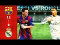 The day Barcelona beat Real Madrid 11-0 | 2007 el clásico | All goals