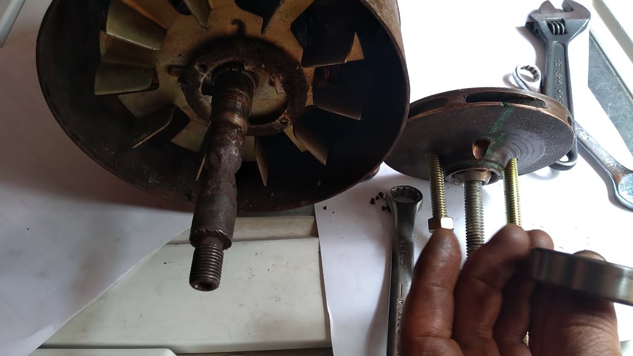 Estractor casero para baleros de bombas de agua o motores electricos