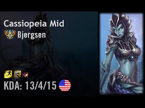 Cassiopeia Mid vs Azir - Bjergsen - NA Challenger Patch 6.12