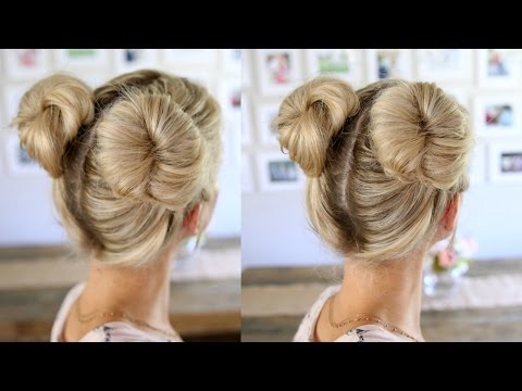 3 Easy Double Buns | Space Buns for Thin, Normal, &...