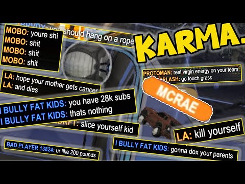 embarrassing toxic rocket league players!