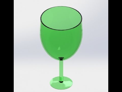 ► SolidWorks 2016 Tutorial | Drink's Glass €€€ Video