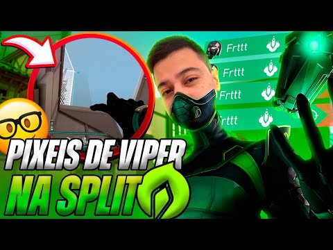 OS MELHORES PIXELS E SMOKES DA VIPER NA SPLIT!