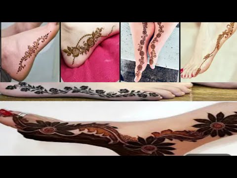 Very Easy feet mehendi design||Feet mehendi design|Foot new style simple mehendi design #viralmehndi