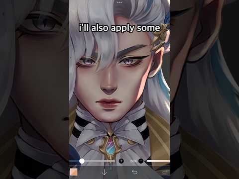 STOP DRAWING BORING LIGHTING✨️ | Neuvillette Genshin #shorts #ibispaint #genshinimpact