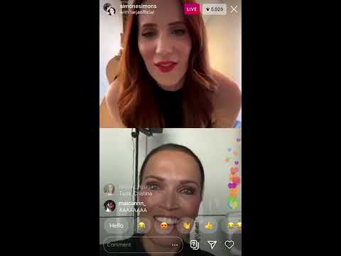 Simone Simons & Oliver Palotai + Tarja Turunen (IG LIVE 10/4/2020)