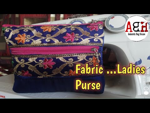 ladies purse cutting and stitching l How to make a Ladies purse डिजाइनर पर्स