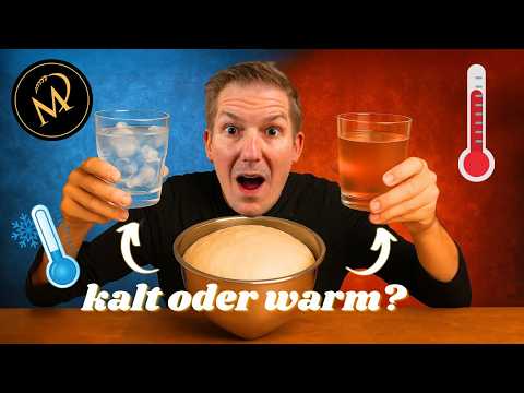 Warmes oder kaltes Wasser im  Brotteig? So beeinflusst die Wassertemperatur das Backergebnis💦🔥