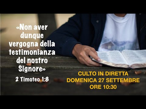 Culto in diretta del 27 settembre 2020