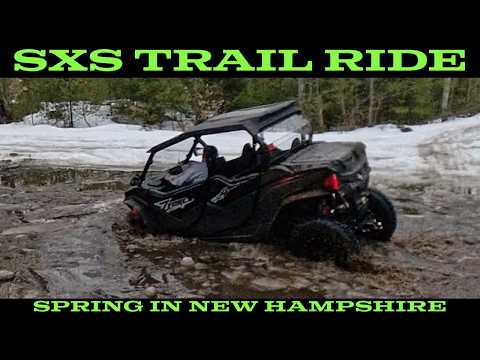 SxS Side Spring Trail Riding: Snowy Trails & Muddy Water Holes!