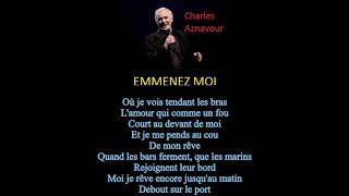 FRANCE- Charles Aznavour- Emmenez Moi [Take Me Along]