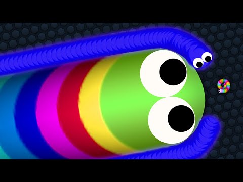 Slither.io Tiny Troll Snake vs Giant Noob Snakes - Epic Slitherio Gameplay