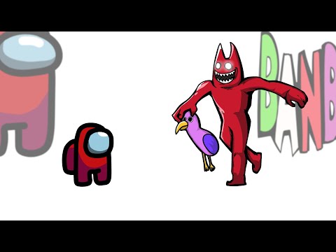 Mini Crewmate Kills Garten of BanBan 3 Characters | Among Us