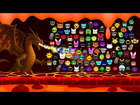100+ Sprunki Escape from The Fire Dragon - Survival in the Lava Cave - Who will Survive?