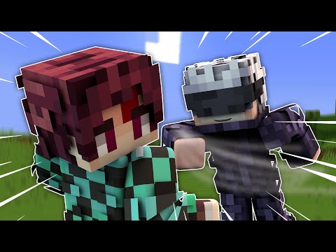 GOJO SATORU vs Demon Slayer in Minecraft?!