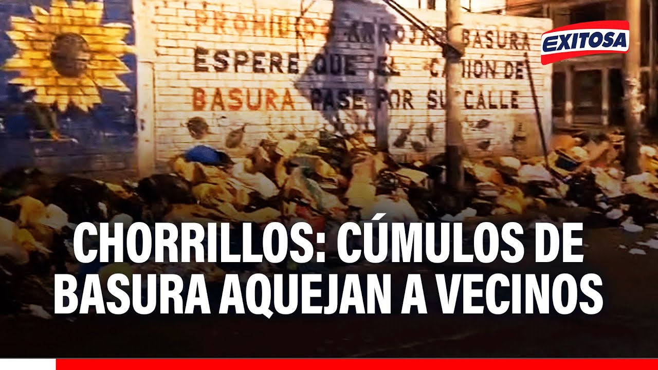 🔴🔵 Chorrillos: Basura acumulada aqueja a vecinos y representa un RIESGO SANITARIO