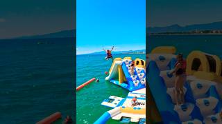 Download lagu Summer fun in Salou Beach inflatable Water Park ✨🏖️💦 #shorts #waterpark #jump #summer #salou #fun mp3