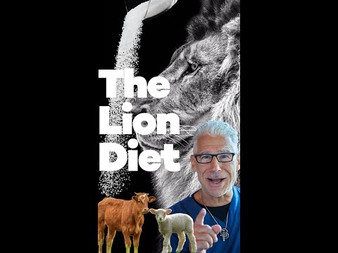 The Lion Diet: Meat, Salt, Water. There's nothing better for a healthier you. #shorts